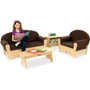 Jonti-Craft Komfy Chair - Espresso Seat Color - Fabric Seat Material - JNT3771JC Product Image 