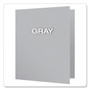 Oxford Twin-Pocket Folders with 3 Fasteners, 0.5" Capacity, 11 x 8.5, Gray, 25/Box View Product Image