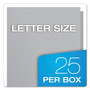 Oxford Twin-Pocket Folders with 3 Fasteners, 0.5" Capacity, 11 x 8.5, Gray, 25/Box View Product Image