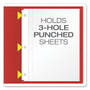 Oxford Twin-Pocket Folders with 3 Fasteners, 0.5" Capacity, 11 x 8.5, Red, 25/Box View Product Image