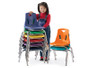 Jonti-Craft Berries Plastic Chairs with Chrome-Plated Legs - Yellow Seat Color - Polypropylene Seat Material - Steel Frame Material - Four-legged Base - JNT8144JC1007 Product Image 