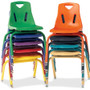 Jonti-Craft Berries Plastic Chair with Powder Coated Legs - Steel Frame Material - Four-legged Base - Yellow - JNT8122JC1007 Product Image 