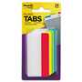 Post-it Tabs Solid Color Tabs, 1/3-Cut, Assorted Colors, 3" Wide, 24/Pack (MMM686ALYR3IN) View Product Image
