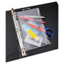 Oxford Zipper Binder Pocket, 2- to 5-Hole Punched, 6" x 9.5", Clear View Product Image