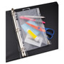 Oxford Zipper Binder Pocket, 2- to 5-Hole Punched, 6" x 9.5", Clear View Product Image
