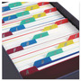 Oxford Durable Poly A-Z Card Guides, 1/5-Cut Top Tab, A to Z, 4 x 6, Assorted Colors, 25/Set View Product Image