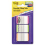 Post-it Tabs 1" Lined Tabs, 1/5-Cut, Assorted Bright Colors, 1" Wide, 66/Pack (MMM686LPGO) View Product Image