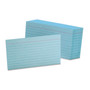 Oxford Ruled Index Cards, 3 x 5, Blue, 100/Pack (OXF7321BLU) View Product Image