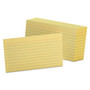 Oxford Ruled Index Cards, 3 x 5, Canary, 100/Pack (OXF7321CAN) View Product Image