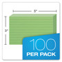 Oxford Ruled Index Cards, 3 x 5, Green, 100/Pack View Product Image