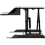 Fellowes Lotus LT Sit-Stand Workstation, 34.38" x 28.38" x 7.62", Black View Product Image