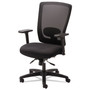 Alera Envy Series Mesh Mid-Back Multifunction Chair, Supports Up to 250 lb, 17" to 21.5" Seat Height, Black View Product Image