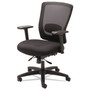 Alera Envy Series Mesh Mid-Back Multifunction Chair, Supports Up to 250 lb, 17" to 21.5" Seat Height, Black View Product Image