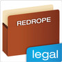 Pendaflex Pocket File, 3.5" Expansion, Legal Size, Red Fiber View Product Image