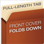 Pendaflex Pocket File, 3.5" Expansion, Legal Size, Red Fiber View Product Image