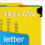 Pendaflex Hanging-Style Personnel Folders, 5 Dividers with 1/5-Cut Tabs, Letter Size, 1/3-Cut Exterior Tabs, Yellow View Product Image
