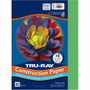 Tru-Ray Construction Paper - 12" Width x 9" Length - 76 lb Basis Weight - Festive Green - Sulphite Product Image 