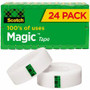 Scotch 3/4"W Magic Tape - 27.78 yd Length x 0.75" Width - 1" Core - Matte - Clear - Split Resistant, Tear Resistant - (MMM810K24) Product Image 