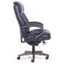 La-Z-Boy Woodbury Big/Tall Executive Chair, Supports Up to 400 lb, 20.25" to 23.25" Seat Height, Brown Seat/Back, Weathered Sand Base View Product Image