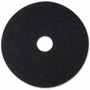 3M Black Stripping Pads - Round - 20" Diameter - Stripping, Floor - Hard, Concrete Floor - 175 rpm to 600 rpm Speed Supported Product Image 