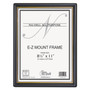 NuDell EZ Mount Document Frame with Trim Accent and Plastic Face, Plastic, 8.5 x 11 Insert, Black/Gold View Product Image