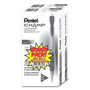 Pentel Champ Mechanical Pencil Value Pack, 0.5 mm, HB (#2), Black Lead, Clear/Black Barrel, 24/Pack View Product Image