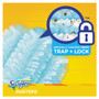 Swiffer Dusters Starter Kit, Dust Lock Fiber, 6" Handle, Blue/Yellow View Product Image