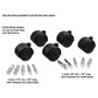 Master Caster Deluxe Duet Soft-Wheel Casters, 0.44" x 0.88" Grip Ring Type B Stems, 2" Polyurethane Wheels, Matte Black, 5/Set View Product Image