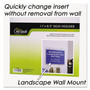 NuDell Clear Plastic Horizontal-Orientation Wall Sign Holder with Mounting Screws, Quick-Change Insert System, 11 x 8.5 Insert View Product Image
