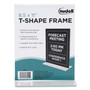 NuDell Clear Plastic T-Shaped Countertop Sign Holder, Two-Sided, Bottom-Load, Horizontal/Vertical Orientation, 8.5 x 11 Insert View Product Image