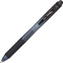 Pentel EnerGel-X Gel Pen, Retractable, Medium 0.7 mm, Black Ink, Smoke/Black Barrel, 24/Pack View Product Image