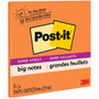 Post-it Super Sticky Big Note - 30 x Orange - 11" Flag/Note Width x 11" Flag/Note Length - Square - 30 Sheets per Pad - Orange Product Image 