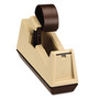 Scotch Heavy-Duty Weighted Desktop Tape Dispenser, 3" Core, Plastic, Putty/Brown (MMMC25) View Product Image