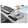 3M Antimicrobial Gel Large Mouse Pad with Wrist Rest, 9.25 x 8.75, Black View Product Image