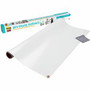 Post-it Self-Stick Dry-Erase Film Surface - 48" (4 ft) Width x 72" (6 ft) Length - White Film - Rectangle - Flexible, Stain Resistant, Self-stick Product Image 