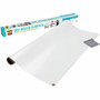 Post-it Self-Stick Dry-Erase Film Surface - 48" (4 ft) Width x 72" (6 ft) Length - White Film - Rectangle - Flexible, Stain Resistant, Self-stick Product Image 