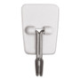 Command General Purpose Wire Hooks, Small, Metal, White, 0.5 lb Capacity, 3 Hooks and 4 Strips/Pack (MMM17067ES) View Product Image