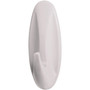 Command General Purpose Hooks, Large, Plastic, White, 5 lb Capacity, 1 Hook and 2 Strips/Pack MMM17083ES View Product Image