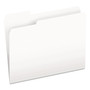 Pendaflex Colored File Folders, 1/3-Cut Tabs: Assorted, Letter Size, White, 100/Box (PFX15213WHI) View Product Image