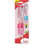 Pentel Twist Erase Pink Click Mechanical Pencils - 0.7 mm Lead - #2 - Refillable - Pink Barrel Product Image 