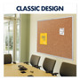 Quartet Classic Series Cork Bulletin Board, 96 x 48, Natural Surface, Silver Anodized Aluminum Frame (QRT2308) View Product Image