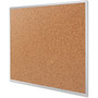Quartet Classic Series Cork Bulletin Board, 96 x 48, Natural Surface, Silver Anodized Aluminum Frame (QRT2308) View Product Image