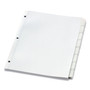 Oxford Custom Label Tab Dividers with Self-Adhesive Tab Labels, 8-Tab, 11 x 8.5, White, 5 Sets (OXF11315) View Product Image