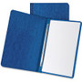 Oxford Letter Recycled Report Cover - 3" Folder Capacity - 8 1/2" x 11" - 2 x Prong Fastener(s) - Dark Blue - Reinforced Hinge, Embossed Product Image 