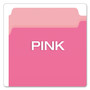 Pendaflex Colored File Folders, 1/3-Cut Tabs: Assorted, Legal Size, Pink/Light Pink, 100/Box (PFX15313PIN) View Product Image