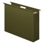Pendaflex SureHook Hanging Pocket File, Letter Size, 1/5-Cut Tabs, Standard Green, 4/Pack View Product Image