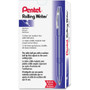 Pentel Rolling Writer Rollerball Pen, Stick, Medium 0.8 mm, Blue Ink, Blue Barrel, Dozen View Product Image