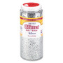Pacon Spectra Glitter, 0.04 Hexagon Crystals, Silver, 16 oz Shaker-Top Jar View Product Image