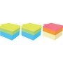 Post-it Notes Mini Cubes, 1.88" x 1.88", Green Wave and Orange Wave Collections, 400 Sheets/Cube, 3 Cubes/Pack View Product Image