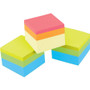 Post-it Notes Mini Cubes, 1.88" x 1.88", Green Wave and Orange Wave Collections, 400 Sheets/Cube, 3 Cubes/Pack View Product Image